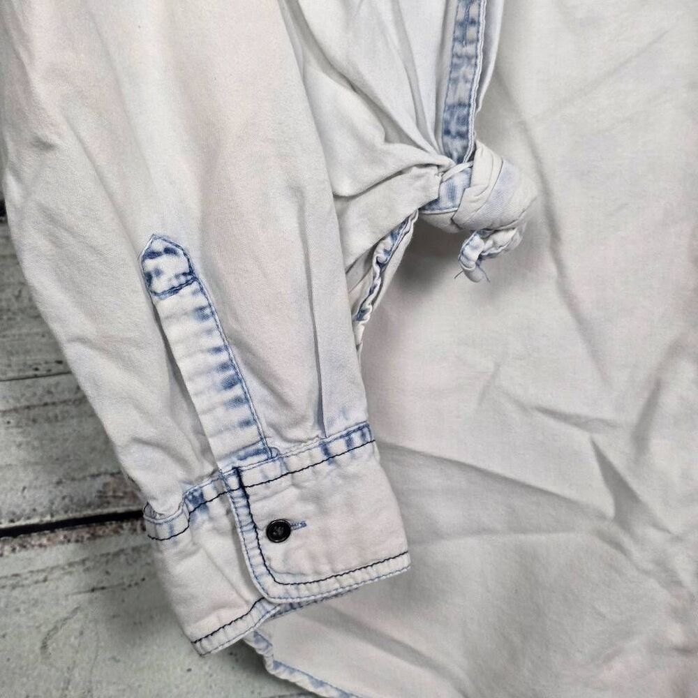 Maurices L Chambray Tencel Button Front Shirt - image 4